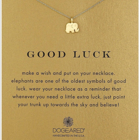 Dogeared Charm Necklace: Good Luck - Picture 1 of 1